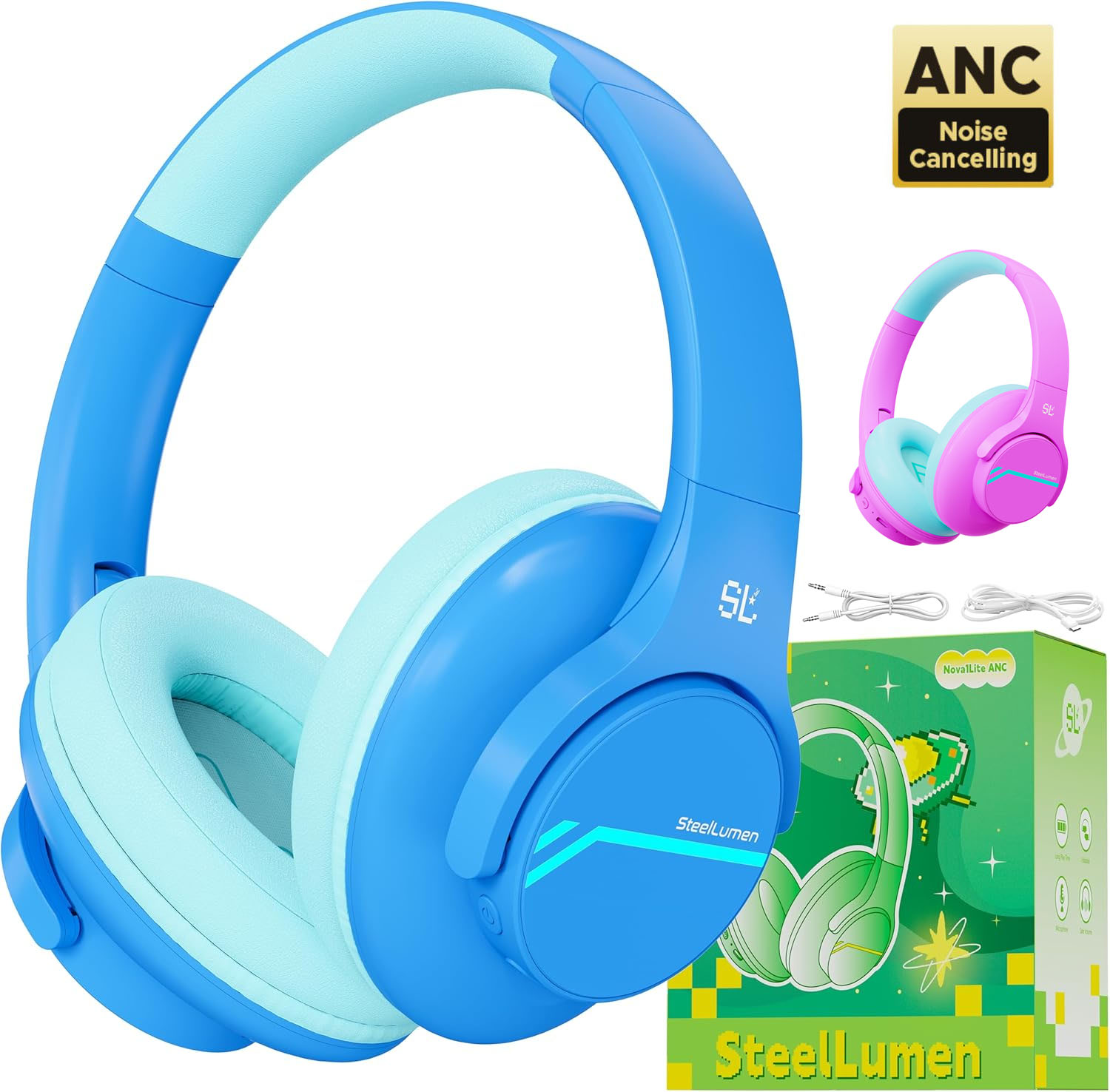 Outdoor Sport Activities For Kids - Cuffie ANC con cancellazione del rumore
